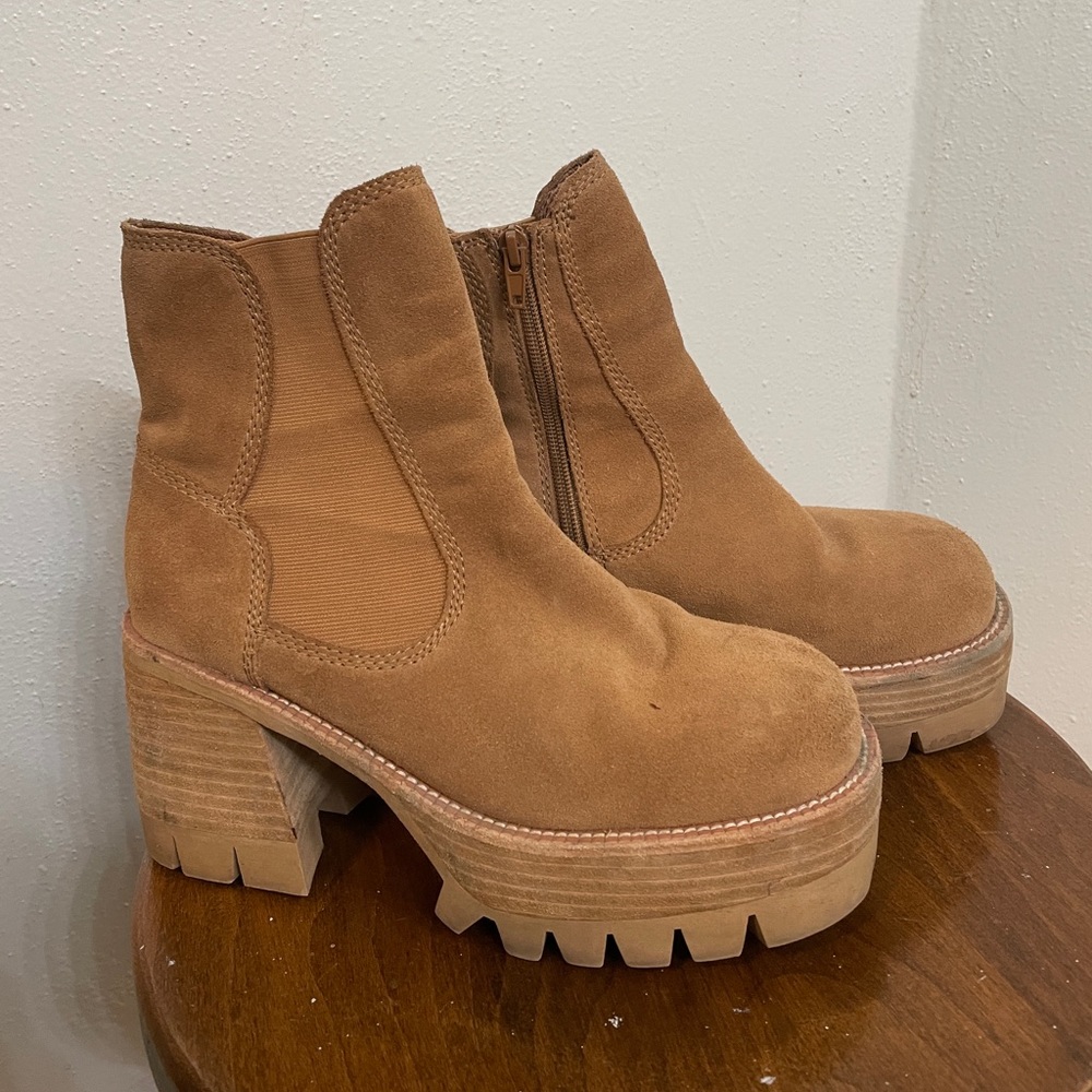 COPY - JEFFREY CAMPBELL PRESTON BOOT TAN 8.5